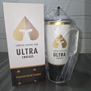 NEW Carnival Ultra Cruises Metal Tumbler Extra Large